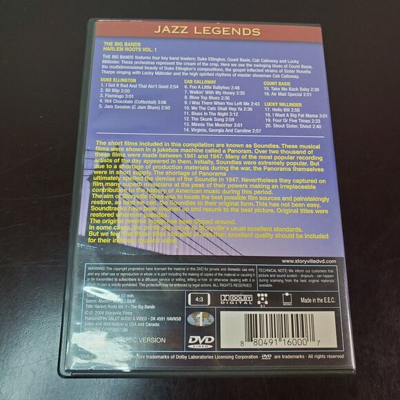 Harlem Roots, Vol. 1: The Big Bands [DVD] UNTESTED - Picture 2 of 5